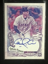 2017 Topps Gypsy Queen Carlos Correa Missing Blackplate Autograph Astros #GQA-CC