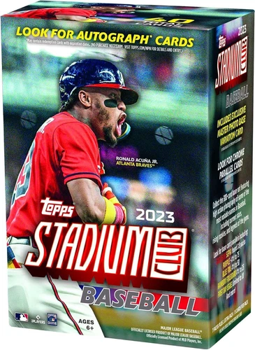 MLB 2023 Stadium Club Baseball Trading Card BLASTER Box [7 Packs + 1 Extra]