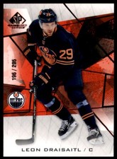 2021-22 SP Game Used Red Fragment #9 Leon Draisaitl 196/205 Edmonton Oilers