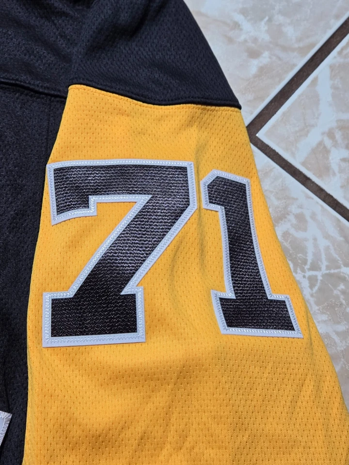 NOVA Camiseta Masculina de Hóquei Fanatics Pittsburgh Penguins Evgeni Malkin #71 Pequena - Imagem 3 de 4