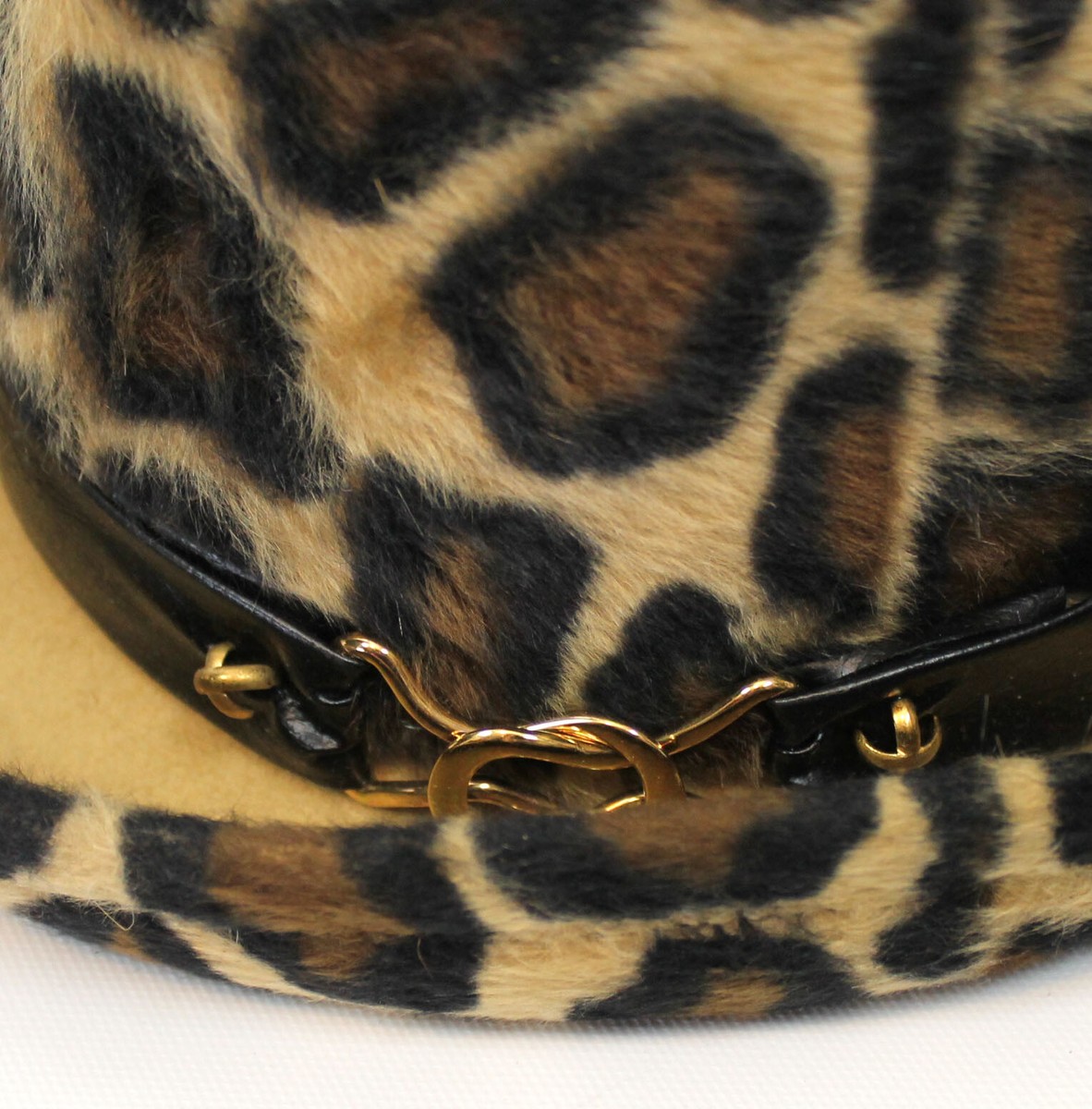 Yves Saint Laurent Bumper Hat Sz M 7 Vintage 70s Fur Felt  display picture 1
