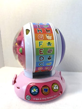 LeapFrog Spin and Sing Alphabet Zoo, Interactive Teaching Toy for Baby, Pink