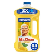 Mr. Clean 2X Concentrated Multi Surface Cleaner With Lemon Scent, 64 fl oz