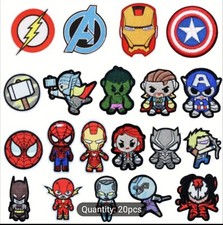 Assorted Marvel/DC Superheroes Villains Characters Iron-On Embroidered Patches