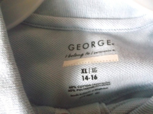 George School Uniform Boys Short Sleeve Performance Polo Shirt Size XL 14-16 - Picture 3 of 5