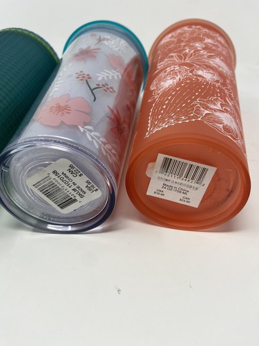 STARBUCKS LOT OF 8 COLD CUP TUMBLERS Without Straws Lids Included - Picture 7 of 13