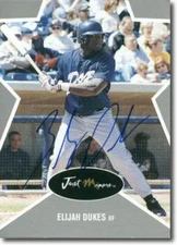 2003 Elijah Dukes Silver Auto Rookie #/375 Certified Autograph