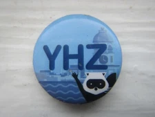 Porter Airlines Canadian Aviation Company YHZ Halifax NS Promo Pin Badge Button