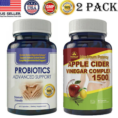 Probiotics Digestive Immune Supplement & Apple Cider Vinegar Weight Management