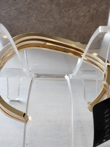 Alfani Goldtone Wave Bangle Bracelet - Picture 4 of 4