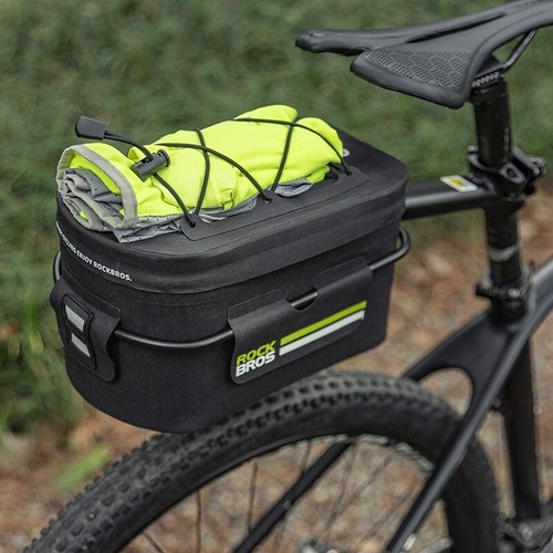 ROCKBROS Bicycle Rack Bag 6L Waterproof Bike Trunk Storage Bag Rear Pannier - Picture 2 of 10
