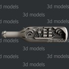 3d STL models for CNC, Artcam, Aspire, ship in a bottle