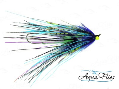 Stu's Ostrich Intruder Blue/Purple - Steelhead / Chinook Flies