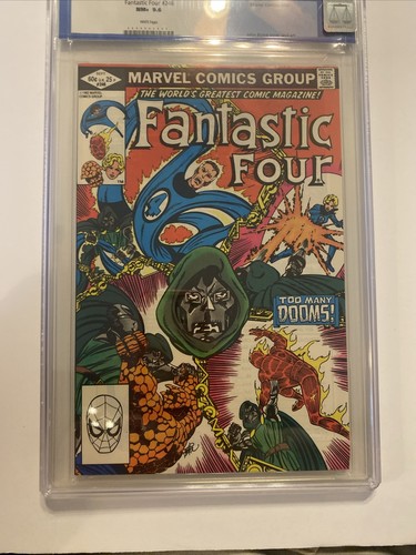 Fantastic Four 246 Cgc 9.6 NM White Pages Dr Doom September 1982 Marcel Comics - Picture 2 of 19