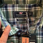 NWT Vineyard Vines Shirt Boys Large 16 Blue Plaid  Whale Shirt Button Up — photo 8