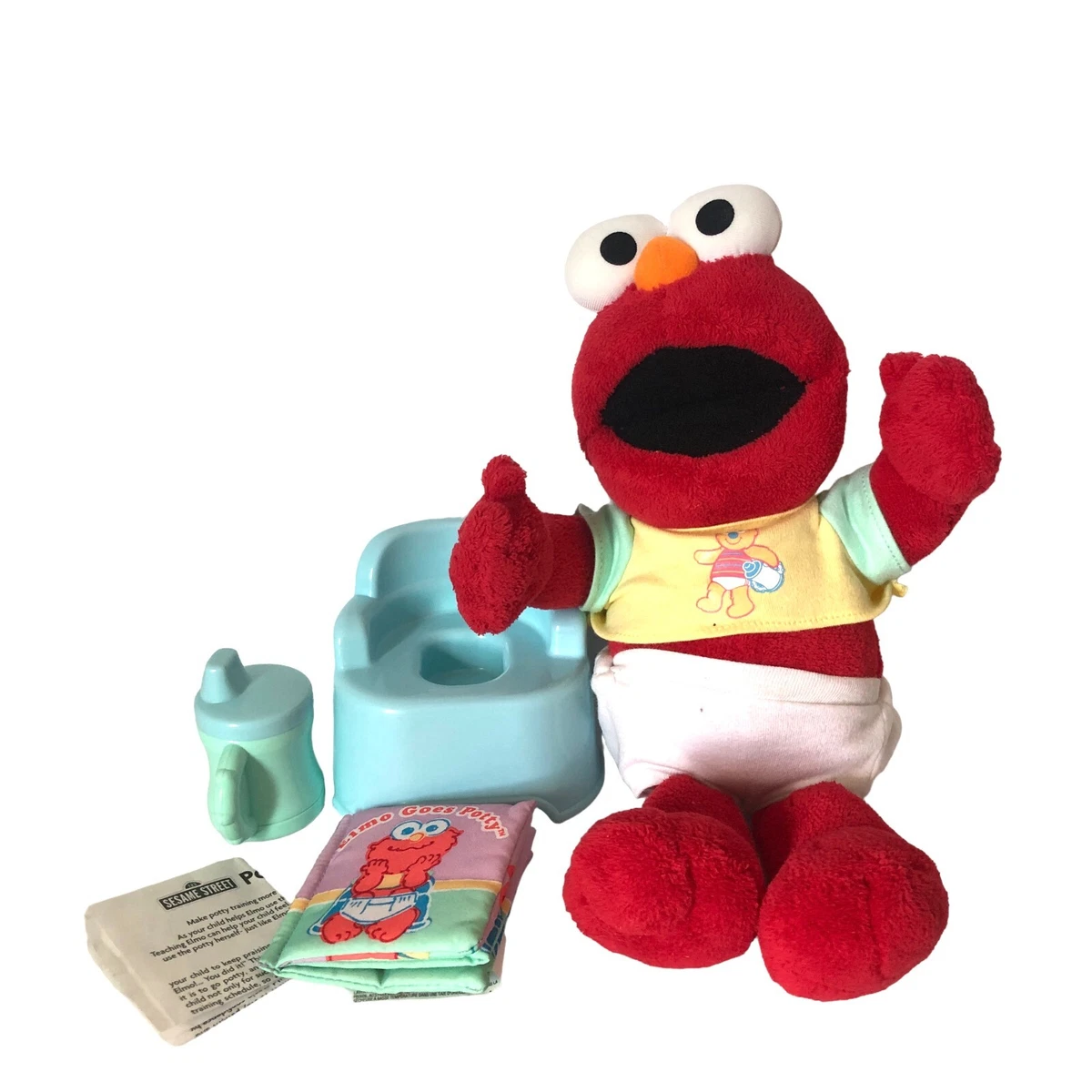 Sesame Street Potty Elmo Toy Plush Talks Sings Tested Works Fisher