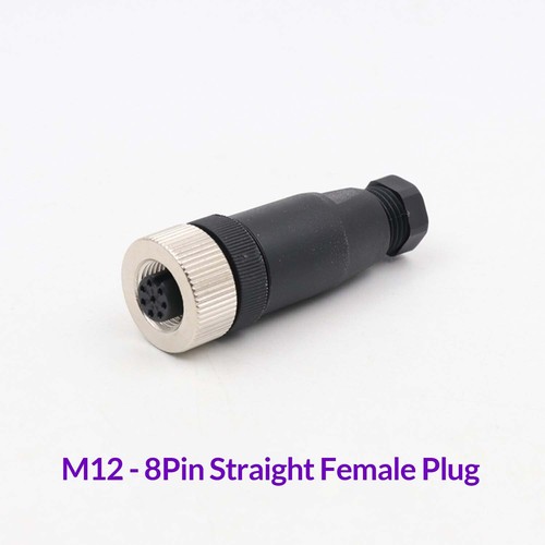 M12 Sensor Connector Aviation Plug / Socket Cable Diameter PG7 A-coded Aviation - Picture 16 of 49