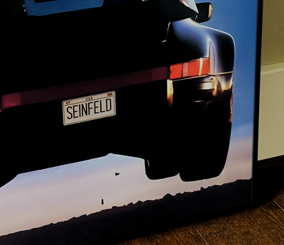 1989 Porsche 911 Turbo Poster Jerry Seinfeld As Seen On TV - Large