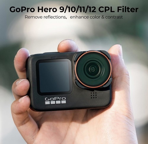 K&F Concept CPL Circular Polarizer Filter Nano for GoPro Hero 12/11/10/9 Black - Foto 5 di 11
