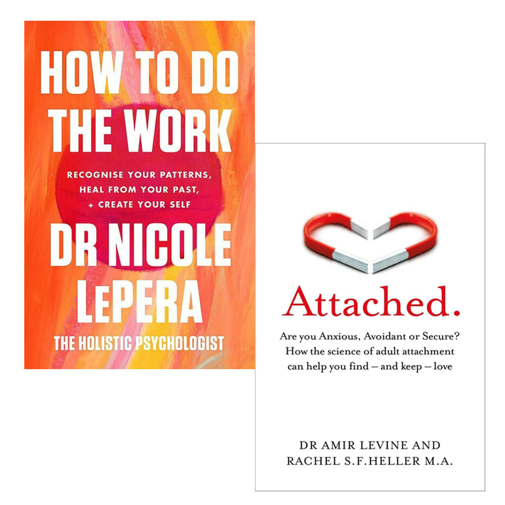 How To Do The Work,Attached Are you Anxious 2 Books Collection Set Paperback NEW
