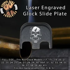 Mocking Skull - Glock Rear Slide Plate Back Plate for Full Sized Glocks Gen 1-5