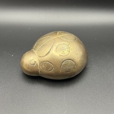 Brass Ladybug Paperweight Made in Korea 3&rdquo; VTG Super Sweet