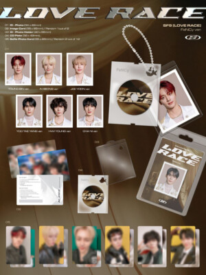 SF9 LOVE RACE 15th Mini Album FaNCy ver Random ID Photo+ SF9 LOVE RACE 15th Mini Album FaNCy ver Random ID Photo+