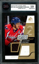 2008-09 SP Game Used Fabrics dual Jersey AF-AO Alex Ovechkin KSA 10 GEM-MINT /50