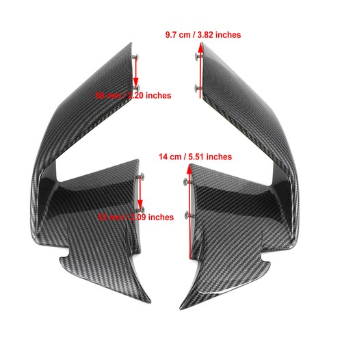 Front Spoiler Wind Winglets Fairing fit for BMW S1000RR 2019-2022 V1 - Picture 7 of 17