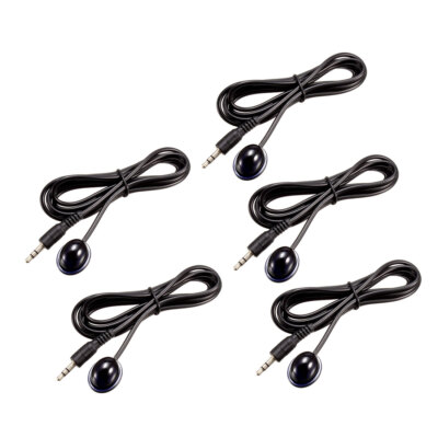 5Stk IR Remote Empfänger Verlängerung Kabel Extender 3,5mm Buchse 1,5 Meter