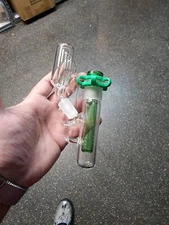 Smoking GLASS Bong Water Pipe Ash catcher Inline Male 14mm