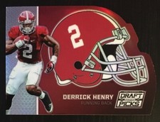 2016 Panini Prizm Collegiate Draft Picks Helmet Die Cut #50 Derrick Henry ROOKIE