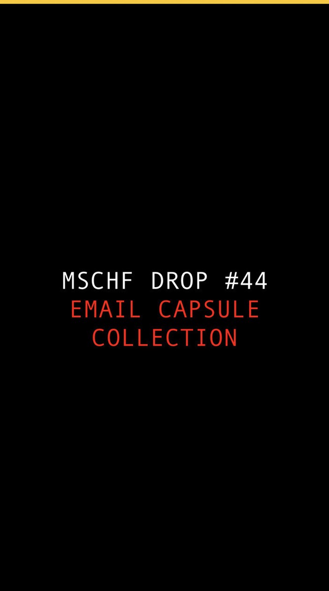 mschf drop #44 email capsule heavens gate aol website rare 1