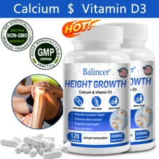 Height Growth 120 Capsules - Supports joint and bone health, immune support
