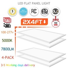 2X 4FT 75W LED Ceiling Batten Linear Light Tube Panel Lamp Fixtures Cool White