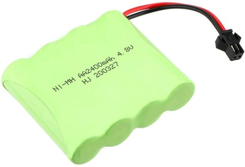 2 Packs 4.8V 2400mAh Ni-MH Rechargeable Battery Pack SM-2P Plug for RC Truck Car - Picture 7 of 10