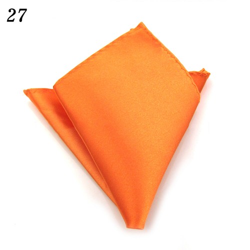 4 pz fazzoletti da uomo fazzoletto colore massiccio abiti in seta Hanky tasca quadrata_A - Foto 39 di 41