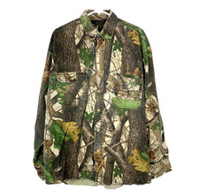 Liberty Realtree Hardwoods Camo Button Long Sleeve Shirt XL