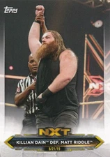 #21 Killian Dain def. Matt Riddle 2020 Topps WWE NXT