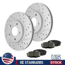 Front Disc Rotors Brake Pads For Kia Forte Soul Seltos Hyundai Kona Elantra GT