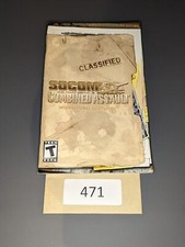 SOCOM: Combined Assault Sony PlayStation 2, 2006  BOOKLET ONLY 