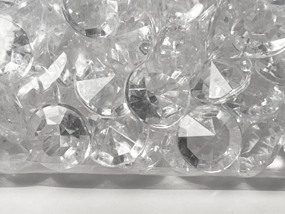 2 bolsas de confeti de mesa de diamantes de plástico 800 (1600 en total), 10 mm, NOS Foto 2 de 2