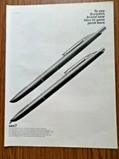 1962 Scripto Pens Ad  New see Brand New Idea in Pens Push Here