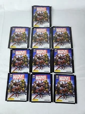 Panini Marvel 80th Anniversary Stickers 80 Years 10 Sealed Packs New!