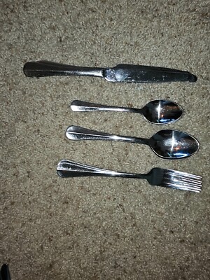 Pfaltzgraff Simplicity Flatware 18/10 Stainless Pieces Table Setting