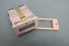 OMRON H7ET-FBV2 TIME COUNTER * WORKING BATTERY * with Faceplate