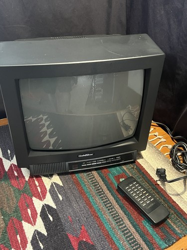 Goldstar 13” CRT TV Television CMT-4842N Retro Gaming TV with Original Remote