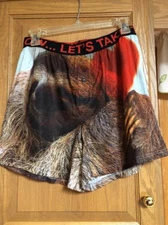 Mens Sloth & Heart "Lets Take Things Slow" Boxers MAD ENGINE Size S NWOT Cute