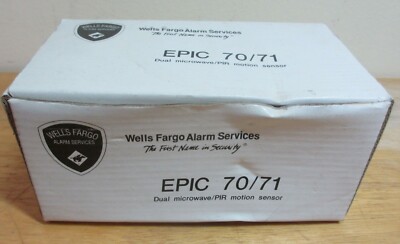 Wells Fargo Alarm Services EPIC-70 ''Dual Tech'' Motion Detector, New in Box