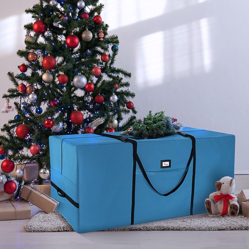 Christmas Tree Storage Bag Up to 9 FT Disassembled Tree Heavy Duty with Handles - Picture 5 of 14
